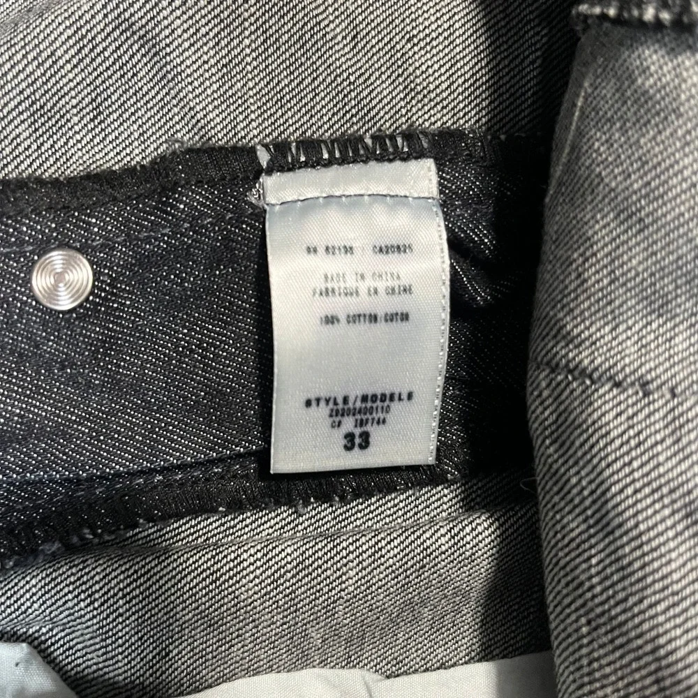 G by Guess Wyatt Wide Bootcut Jeans Mens 33x34 Dark Wash Skull Graphic flare y2k
